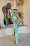 Maxi Sarong in Mint Crochet