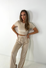 KIMMIE Wide Leg Joggers Set