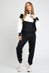 RIA Tracksuit in Black/White