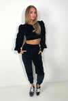 FREYA Classic Jogger Set in Black Velour