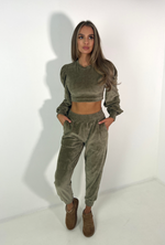 FREYA Classic Jogger Set in Khaki Velour