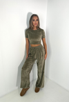 KIMMIE Wide Leg Joggers Set